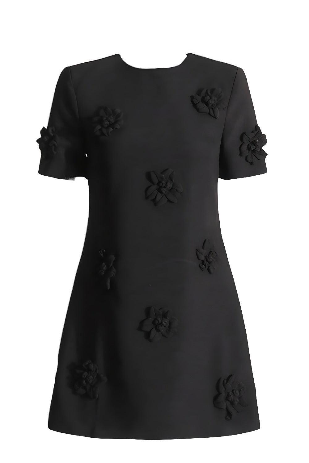 Fieno Floral Appliqué Shift Dress - Fieno