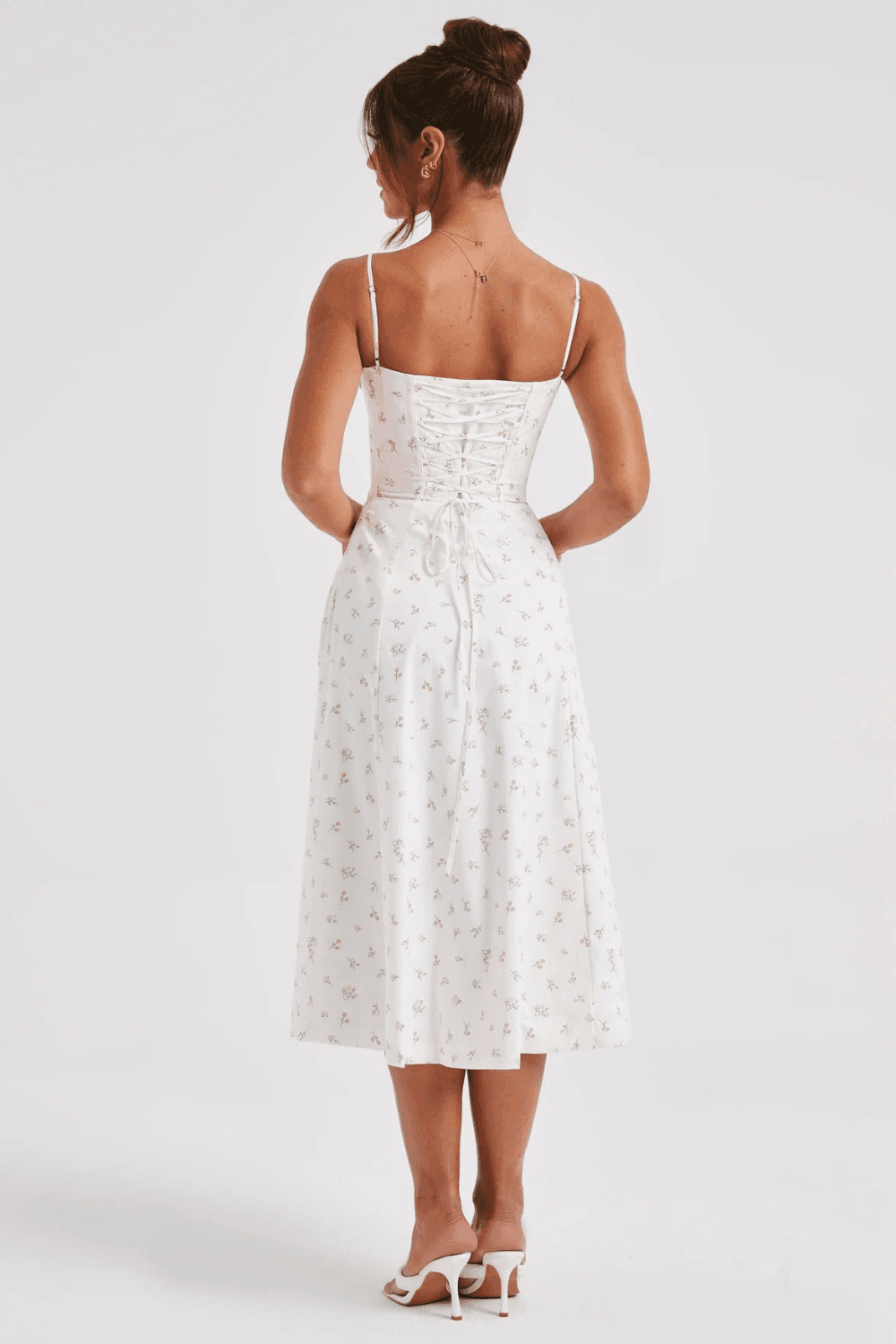 Fieno Floral Midi Slip Dress - Fieno