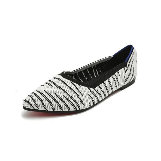 Fieno Monochrome Striped Slip-On Shoes - Fieno