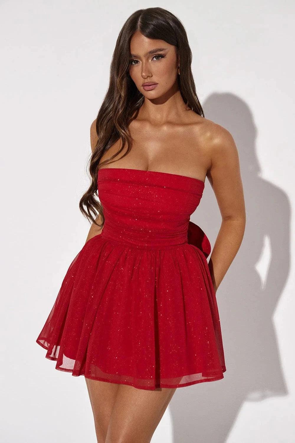 Fieno Strapless Bow Dress - Fieno