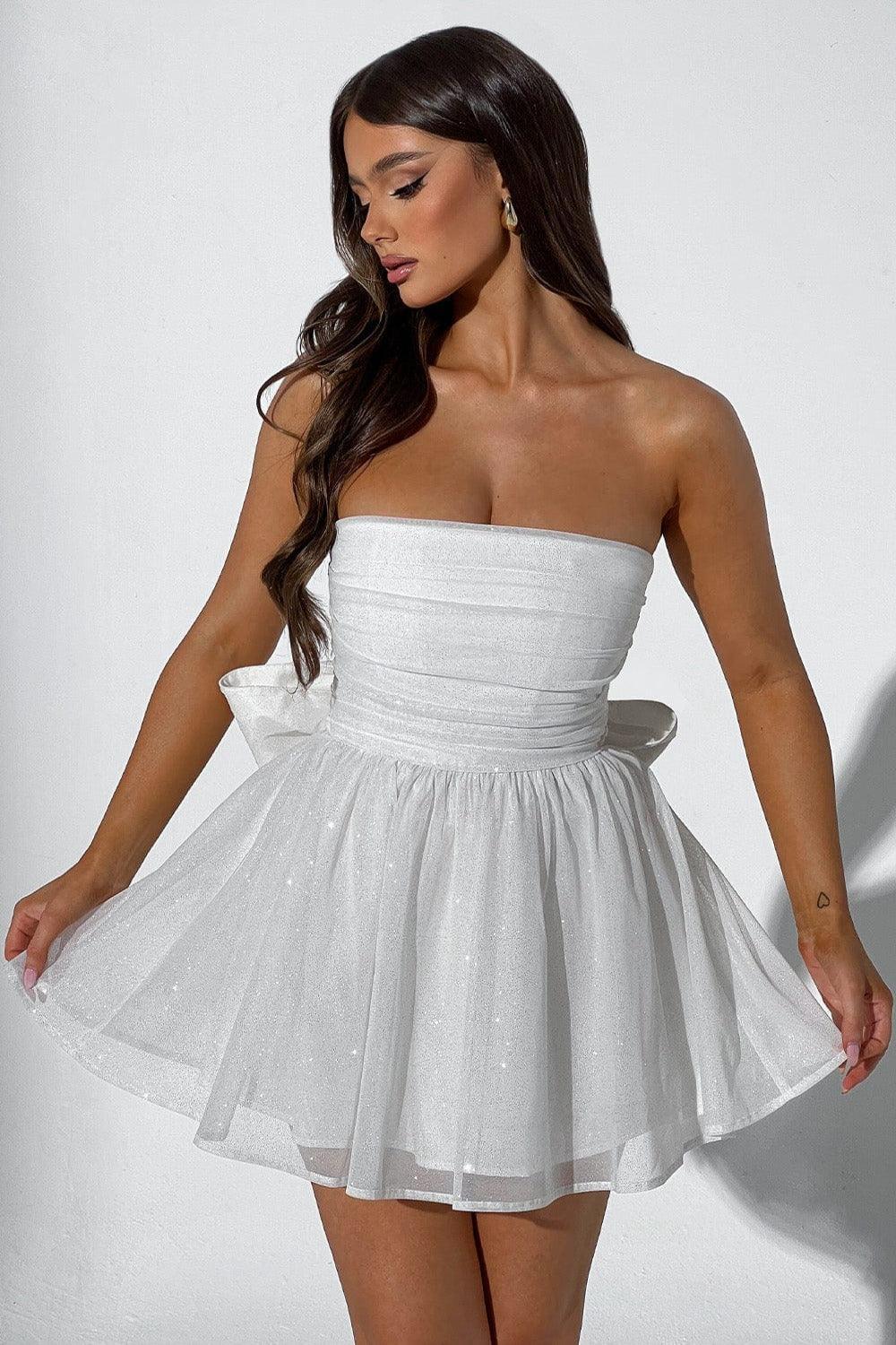 Fieno Strapless Bow Dress - Fieno