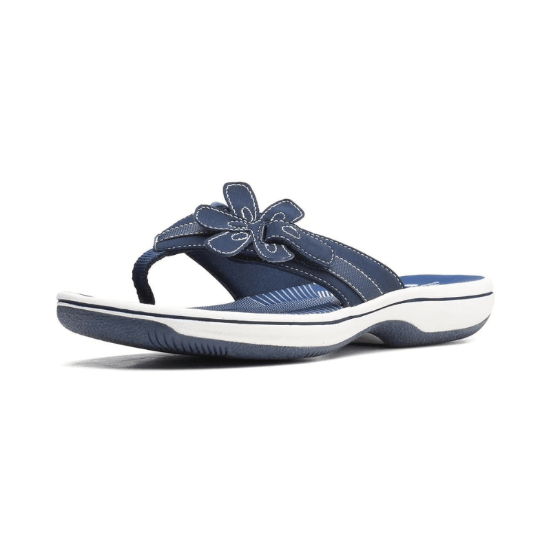 Fieno Womens Brinkley Flora Sandals - Fieno - Navy