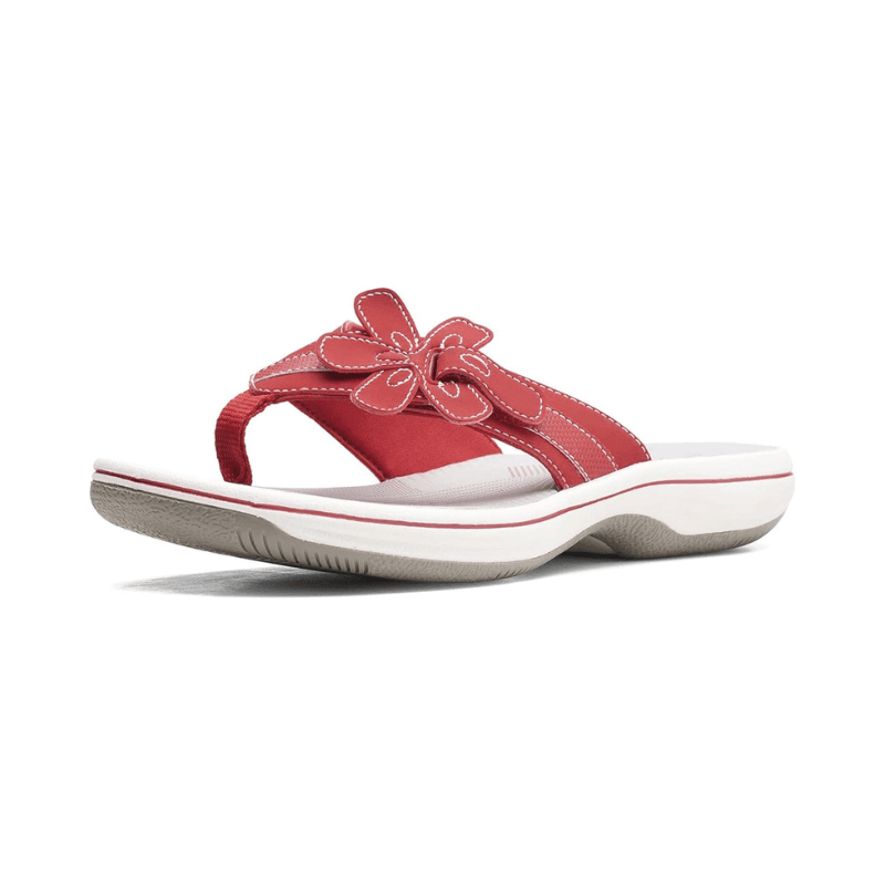 Fieno Womens Brinkley Flora Sandals - Fieno - Red