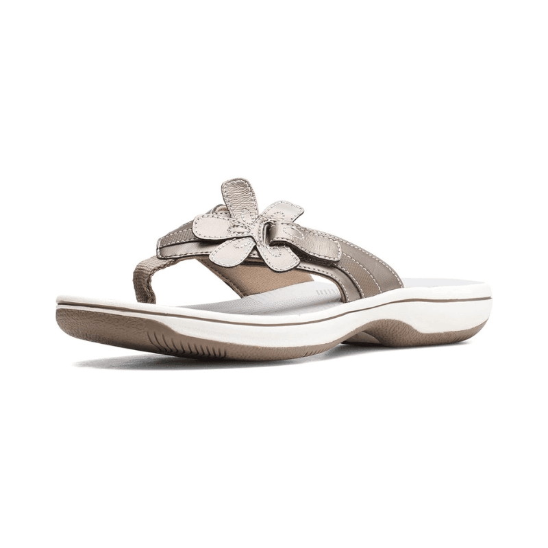 Fieno Womens Brinkley Flora Sandals - Fieno - Silver