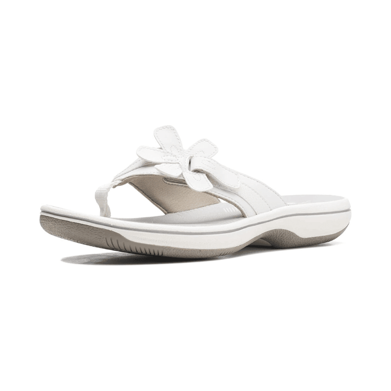 Fieno Womens Brinkley Flora Sandals - Fieno - White