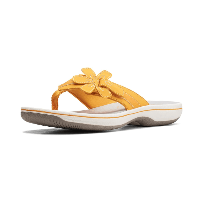 Fieno Womens Brinkley Flora Sandals - Fieno - Yellow