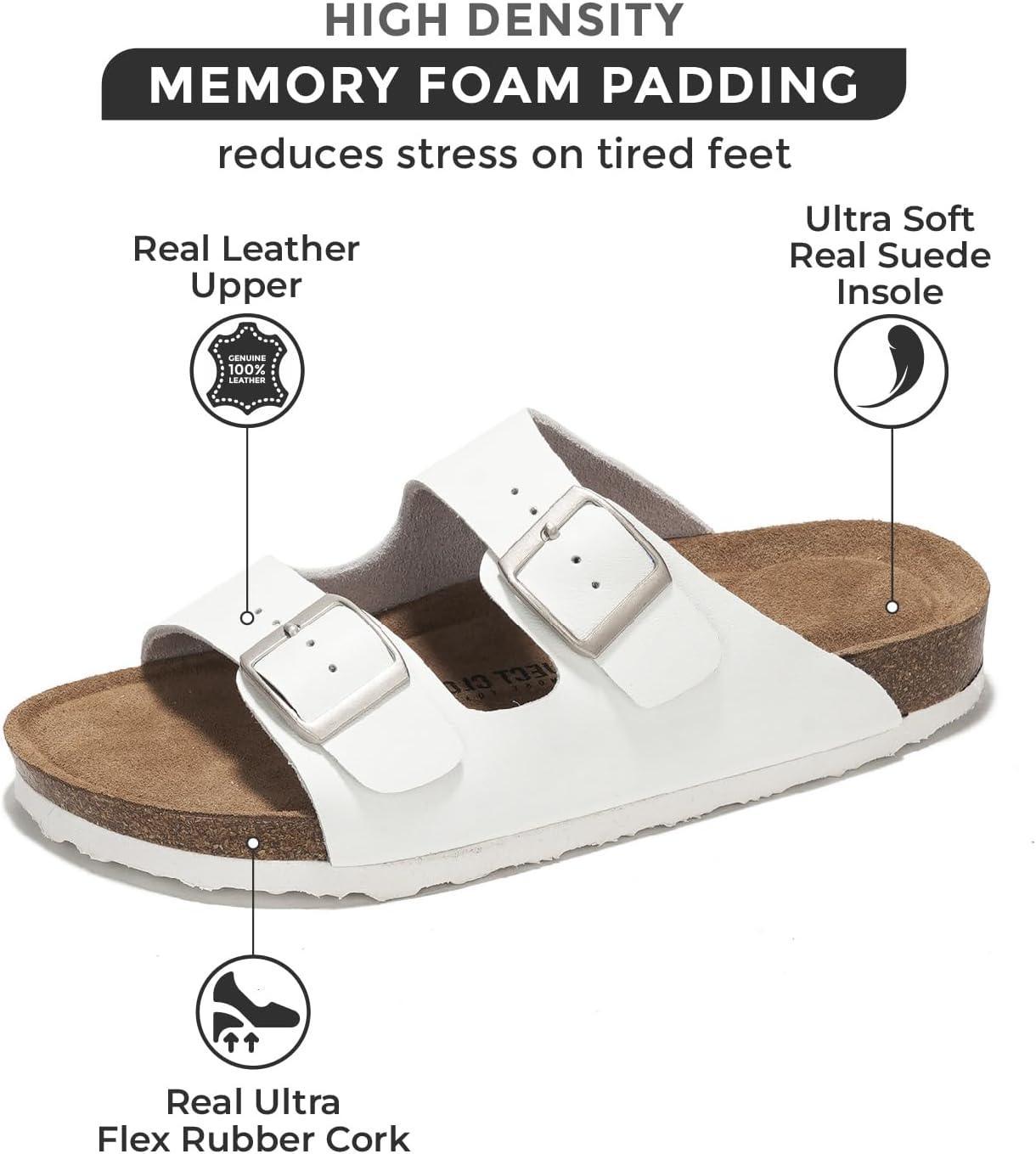 Casual Slippers Two Buckle Flat - FienosandalsFieno